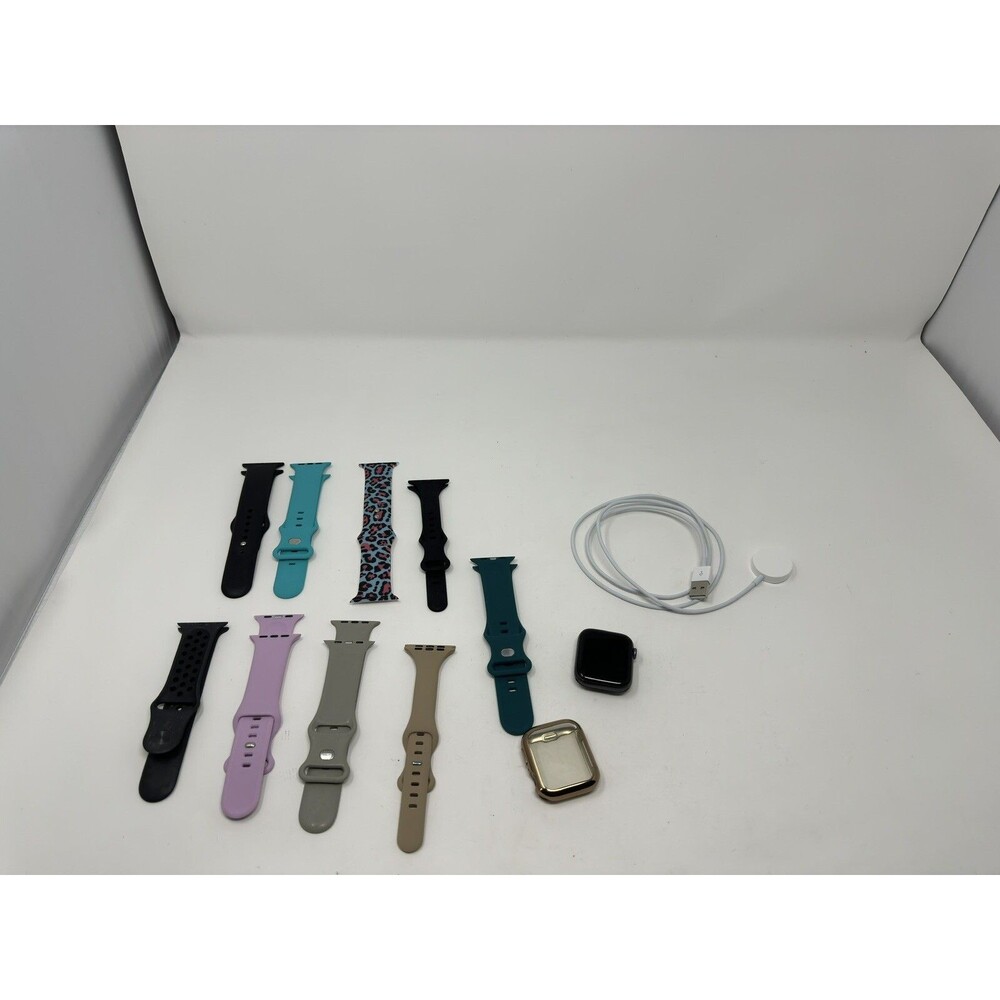 Apple Watch Series 4 Space Gray Aluminum Case 44 mm W/9 Bands - MU6L2LL/A